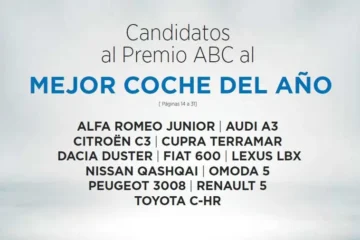 Doce candidatos para el Premio ABC al Mejor Coche del Año 2025