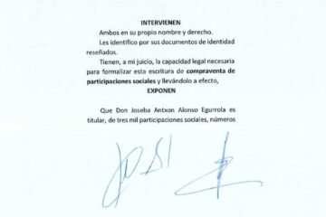 Cerdán pagó 6.000 euros por casi la mitad de Servinabar, según el contrato con su firma