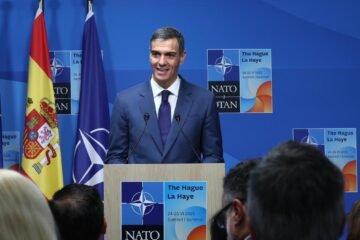 El inesperado apoyo de Sánchez en la sala de prensa de la cumbre de la OTAN