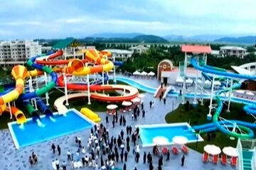 Así es el nuevo resort en la playa de Corea del Norte con centros comerciales y parque acuático