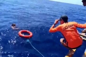 Rescate en Filipinas: salvan a un tripulante y buscan a 12 desaparecidos