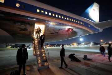 El Air Force One de Trump, obligado a regresar a Washington por un fallo eléctrico cuando iba camino a Davos