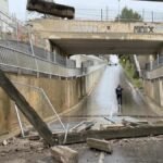 Cae parte de un puente de la R3 afectado por las obras de Rodalies en La Garriga
