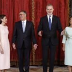 Los Reyes reciben al presidente de Portugal en una visita de buena vecindad