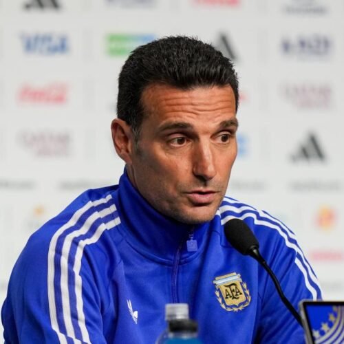 Scaloni, sobre el potencial de España: “Me preocupa que salga su autobús del hotel”