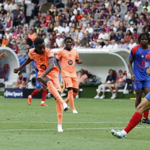 El Barça se da un festín en Basilea con una lluvia de goles y en pleno cásting del nueve